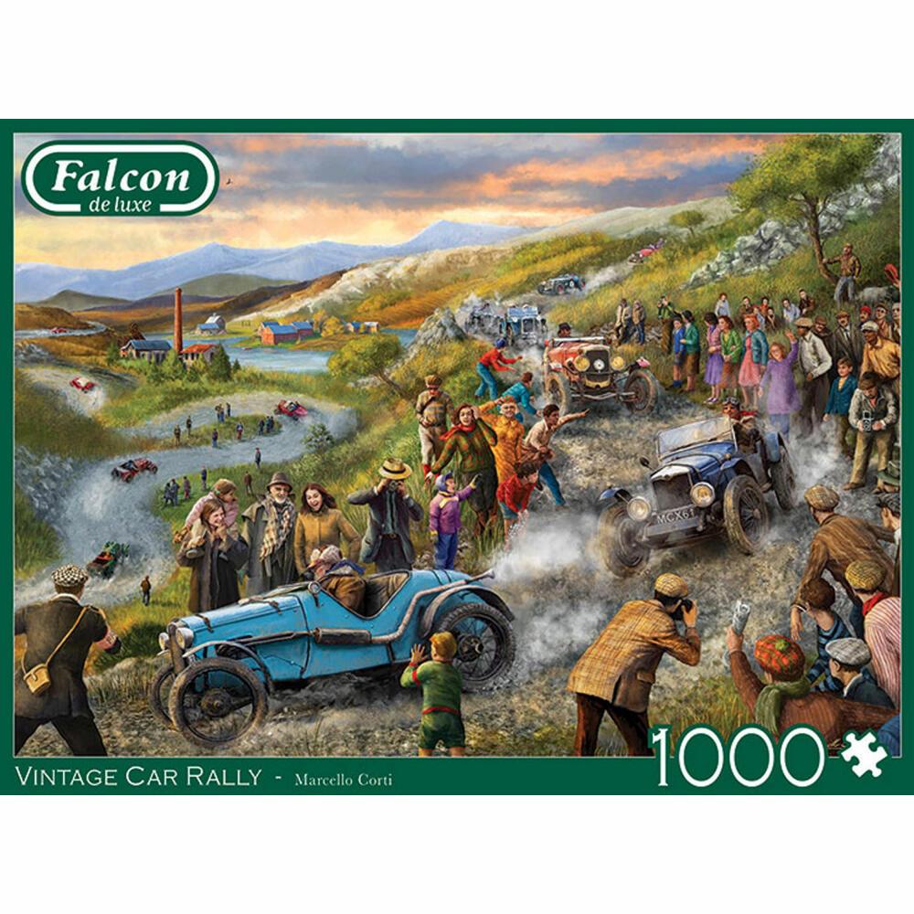 Jumbo Spiele Falcon Vintage Car Rally, Puzzle, Erwachsenenpuzzle, Puzzlespiel, 1000 Teile, 11347