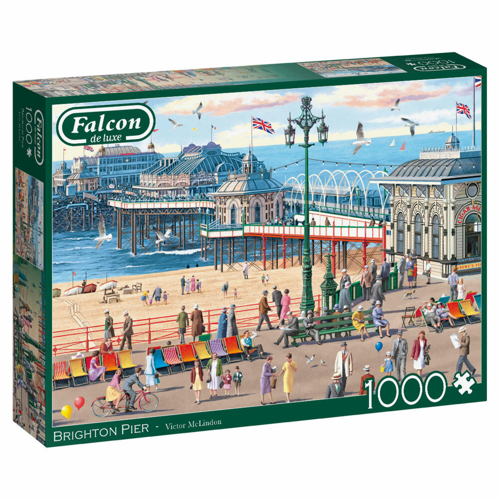 Jumbo Spiele Falcon Brighton Pier, Puzzle, Erwachsenenpuzzle, Puzzlespiel, 1000 Teile, 11377