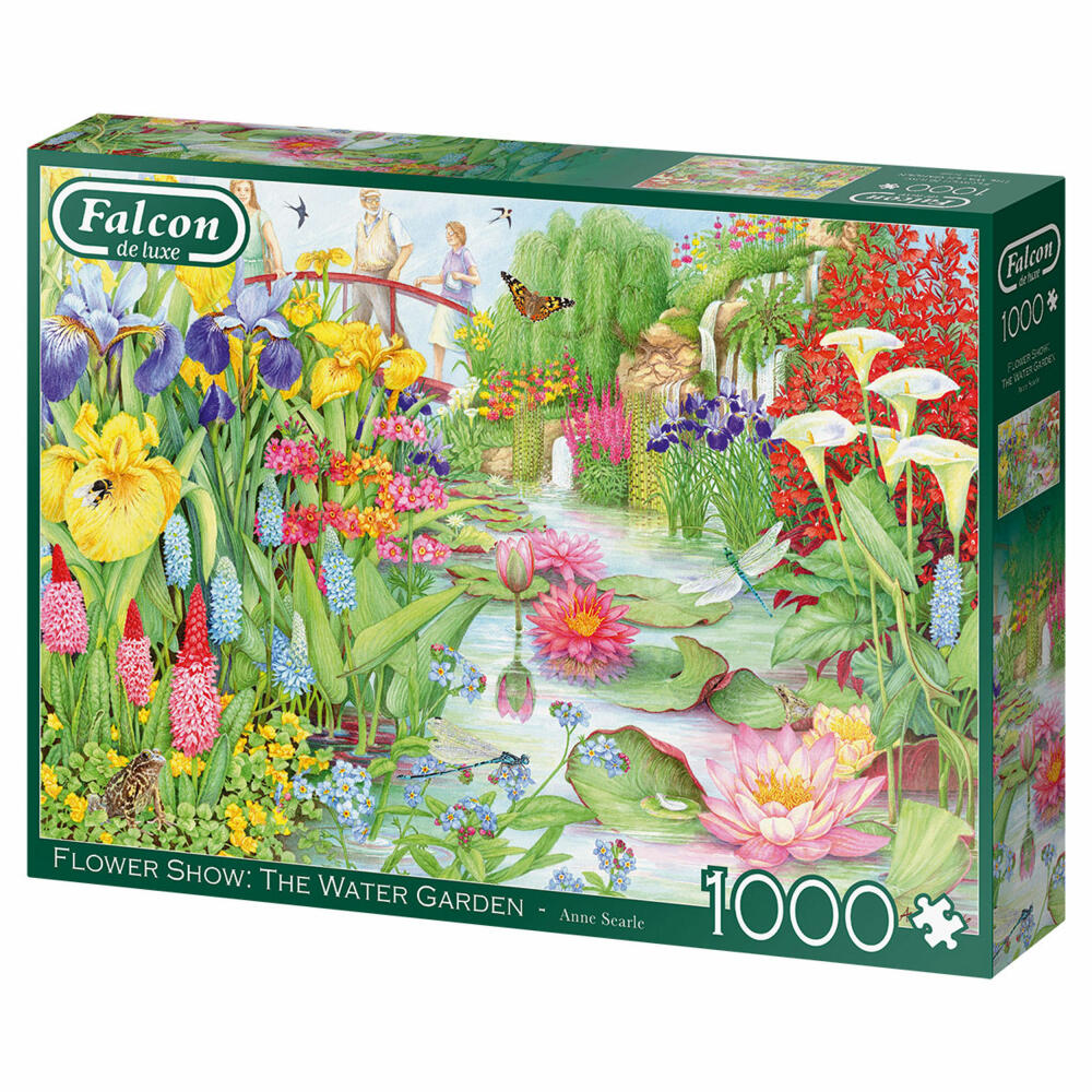 Jumbo Spiele Falcon The Flower Show: The Water Garden, Puzzle, Erwachsenenpuzzle, Puzzlespiel, 1000 Teile, 11282