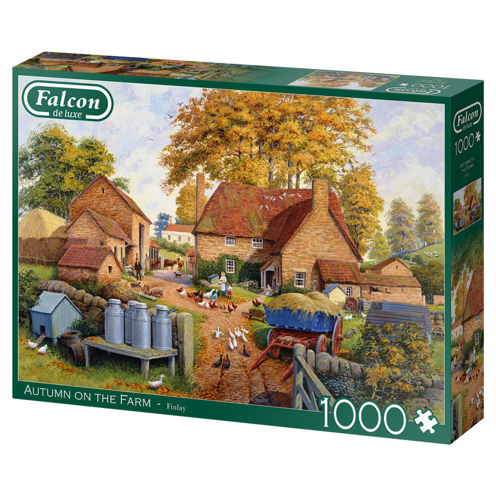 Jumbo Spiele Falcon Autumn on the Farm, Puzzle, Erwachsenenpuzzle, Puzzlespiel, 1000 Teile, 11274