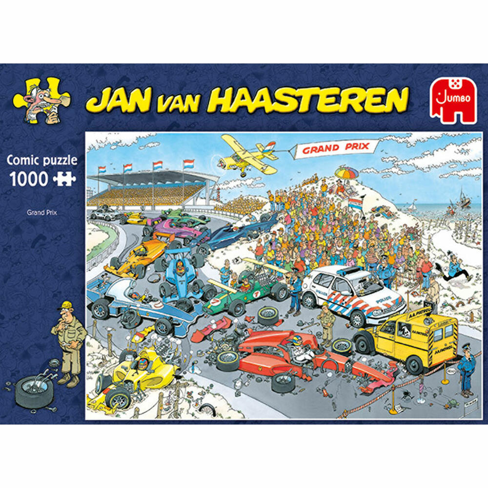 Jumbo Spiele Jan van Haasteren - Grand Prix, Puzzle, Erwachsenenpuzzle, Puzzlespiel, 1000 Teile, 19093