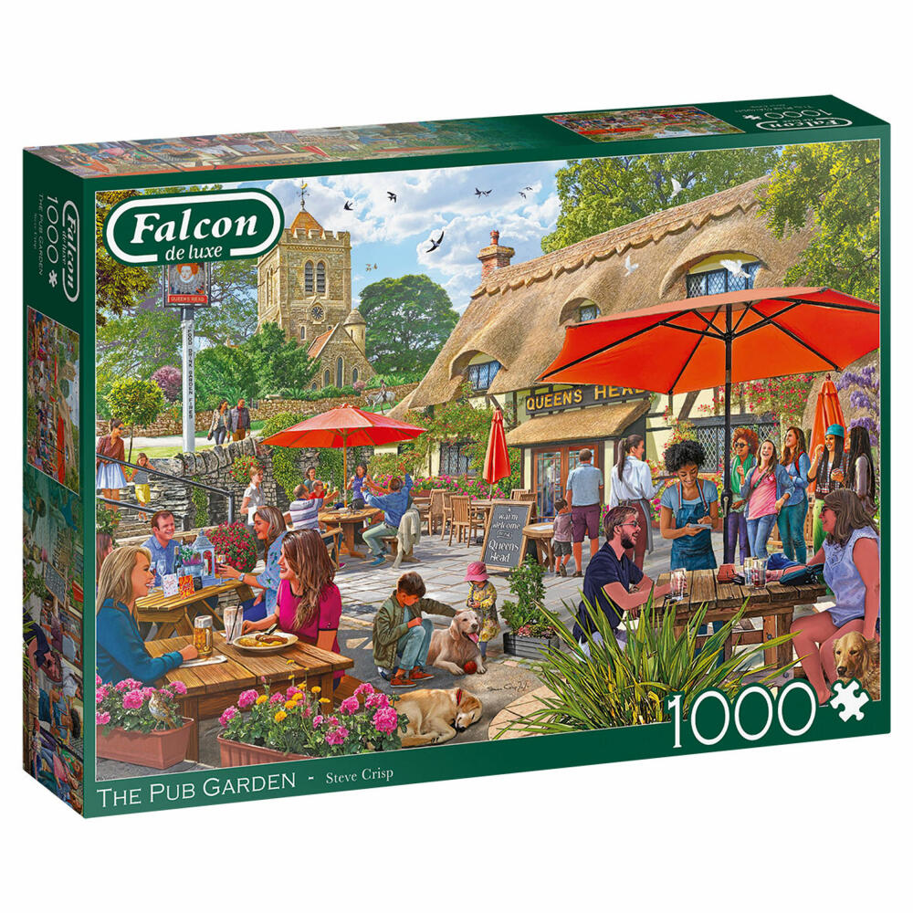 Jumbo Spiele Falcon The Pub Garden, Puzzle, Erwachsenenpuzzle, Puzzlespiel, 1000 Teile, 11368