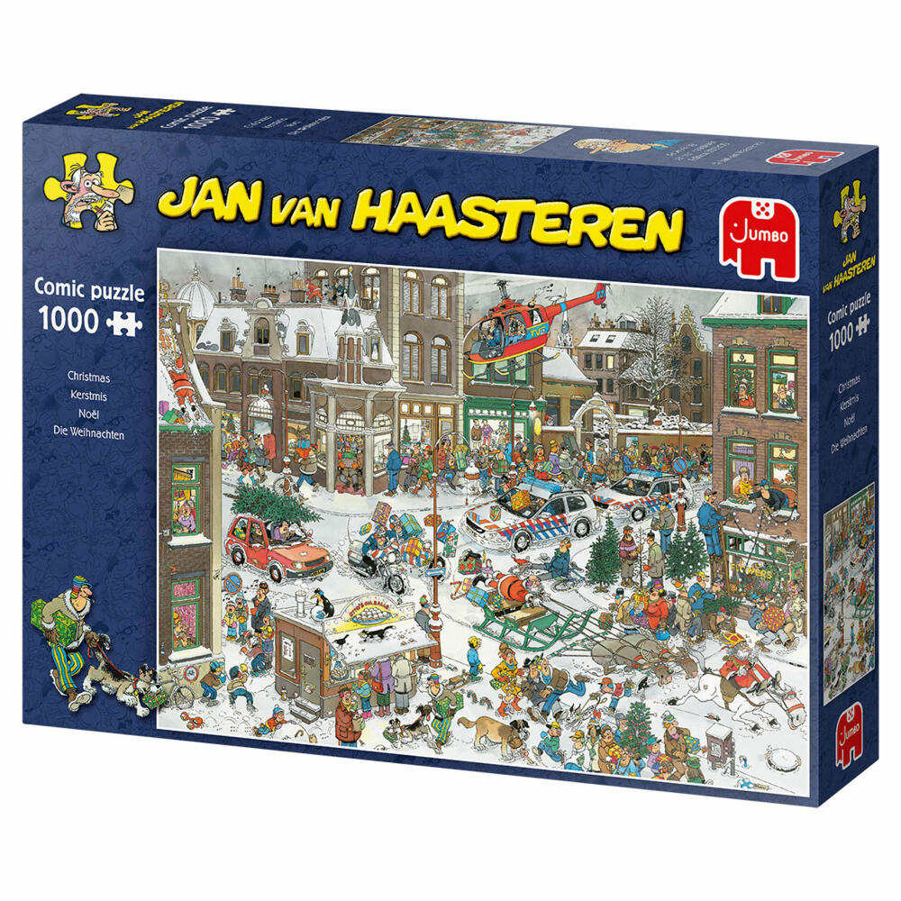 Jumbo Spiele Jan van Haasteren - Weihnachten, Puzzle, Erwachsenenpuzzle, Puzzlespiel, 1000 Teile, 13007