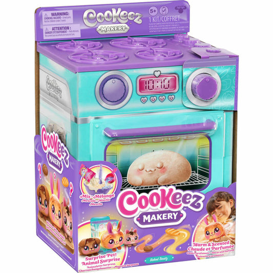 Cookeez Makery Ofen Grün-Blau, Überraschungstier, interaktives Plüschtier, Überraschung, 23501