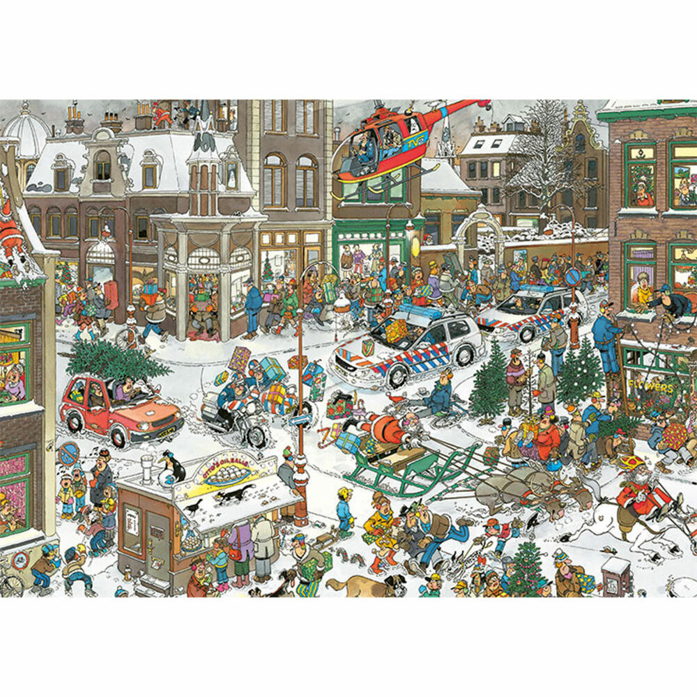 Jumbo Spiele Jan van Haasteren - Weihnachten, Puzzle, Erwachsenenpuzzle, Puzzlespiel, 1000 Teile, 13007