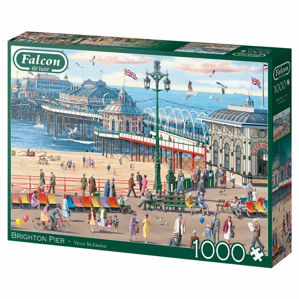 Jumbo Spiele Falcon Brighton Pier, Puzzle, Erwachsenenpuzzle, Puzzlespiel, 1000 Teile, 11377