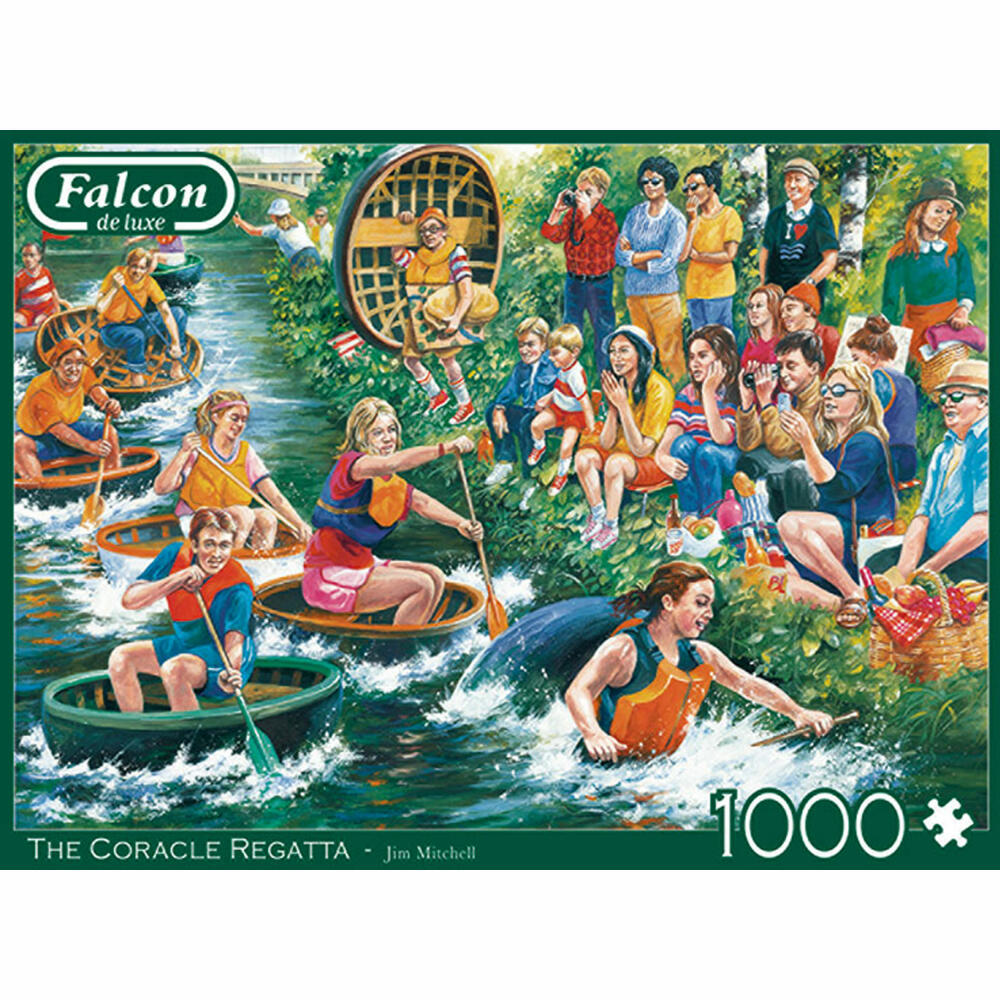 Jumbo Spiele Falcon The Coracle Regatta, Puzzle, Erwachsenenpuzzle, Puzzlespiel, 1000 Teile, 11338