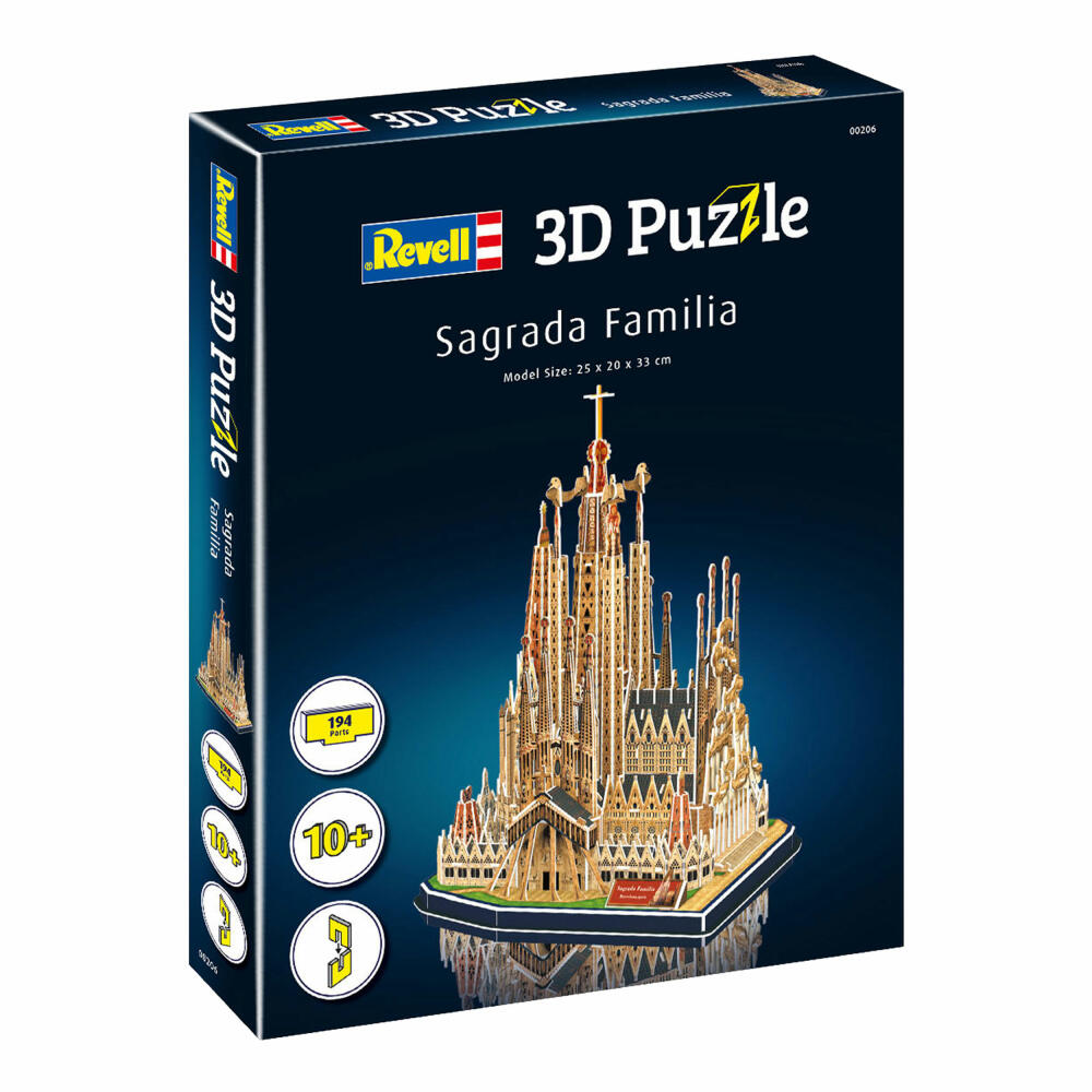 Revell 3D Puzzle Basilika La Sagrada Familia, Spanien, 194 Teile, ab 10 Jahren, 00206