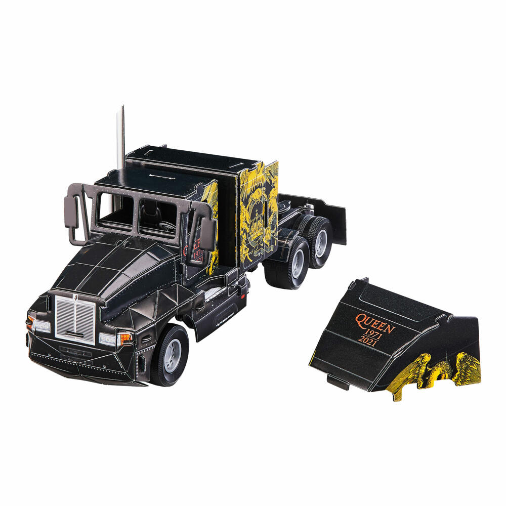 Revell 3D Puzzle QUEEN Tour Truck 50th Anniversary, Band LKW, 128 Teile, ab 10 Jahren, 00230