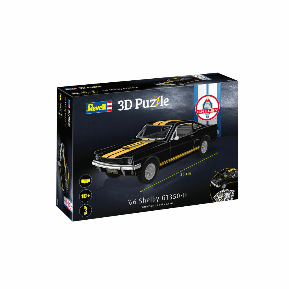 Revell 3D Puzzle 66 Shelby GT350-H, Mustang, Rennwagen, 111 Teile, ab 10 Jahre, 00220