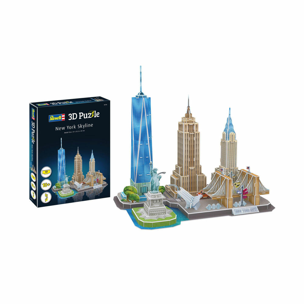 Revell 3D Puzzle City Line New York, Städtepuzzle, USA, 123 Teile, ab 10 Jahren, 00142