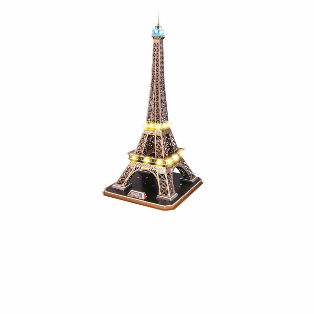 Revell 3D Puzzle Eiffelturm, LED Edition, mit Beleuchtung, 84 Teile, ab 10 Jahren, 00150