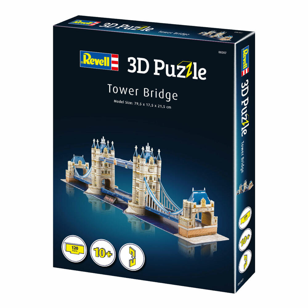 Revell 3D Puzzle Tower Bridge, Brücke, London, 120 Teile, ab 10 Jahren, 00207