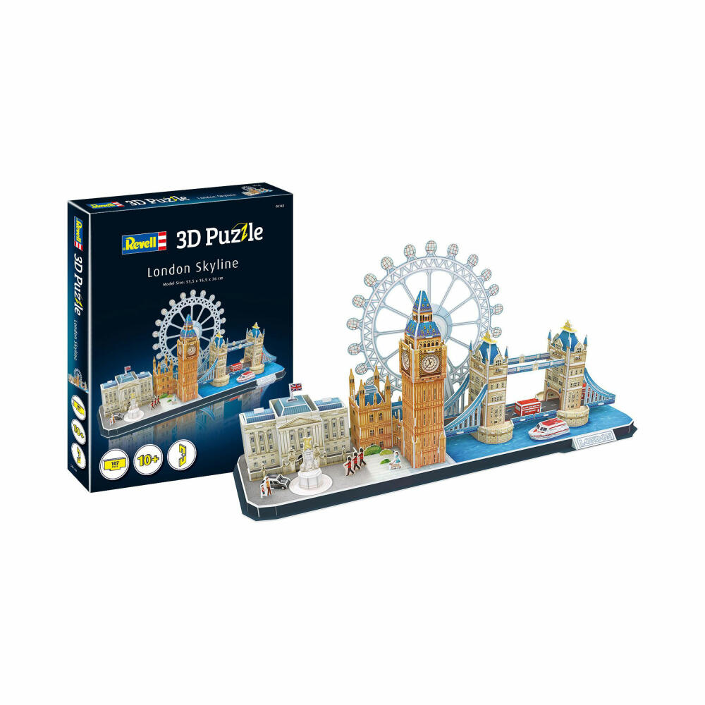 Revell 3D Puzzle City Line London, Städtepuzzle, England, 107 Teile, ab 10 Jahren, 00140