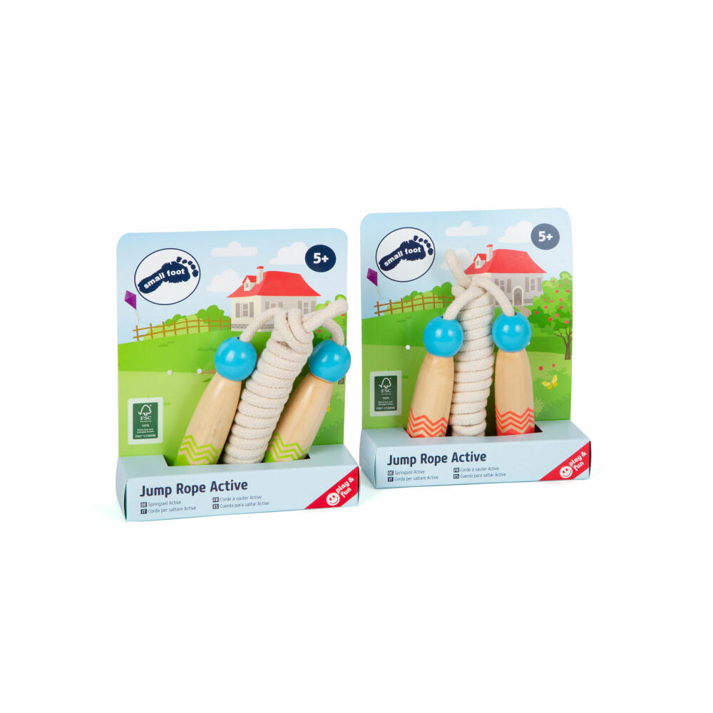 Legler small foot Springseil Active, 2er Set, Spring Seil, Hüpfseil, Seilspringen, Kinder, 11872