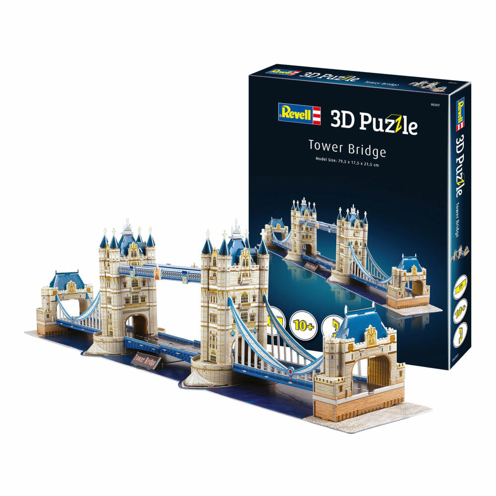 Revell 3D Puzzle Tower Bridge, Brücke, London, 120 Teile, ab 10 Jahren, 00207