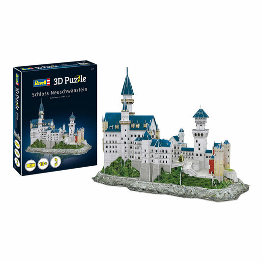 Revell 3D Puzzle Schloss Neuschwanstein, Sehenswürdigkeit, 121 Teile, ab 10 Jahren, 00205