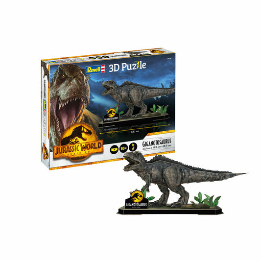 Revell 3D Puzzle Jurassic World Dominion Dinosaur 1, Giganotosaurus, 60 Teile, ab 10 Jahre, 00240