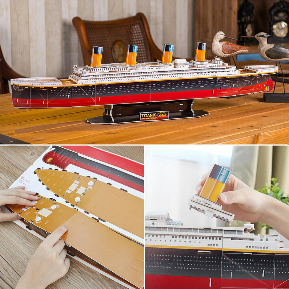 Revell 3D Puzzle RMS Titanic, Passagierschiff, Schiff, 113 Teile, ab 10 Jahren, 00170