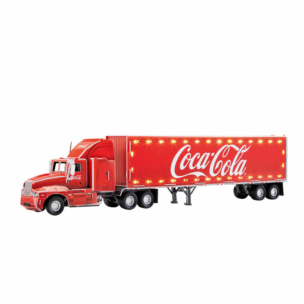 Revell 3D Puzzle Coca-Cola Truck, LED Edition, mit Beleuchtung, 168 Teile, ab 12 Jahre, 00152