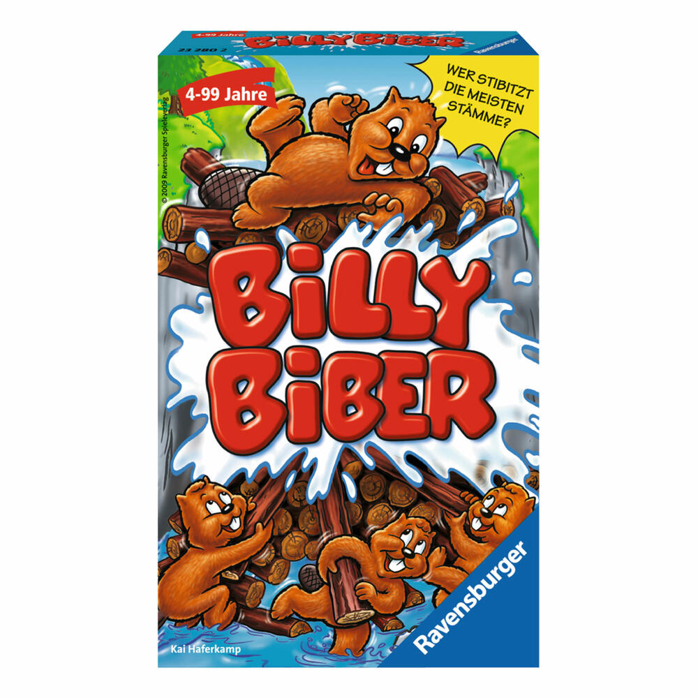 Ravensburger Mitbringspiele Billy Biber, Geschicklichkeitsspiel, Aktionsspiel, 3D-Spiel, Kinderspiel, Kinder Spiel, 23280 2