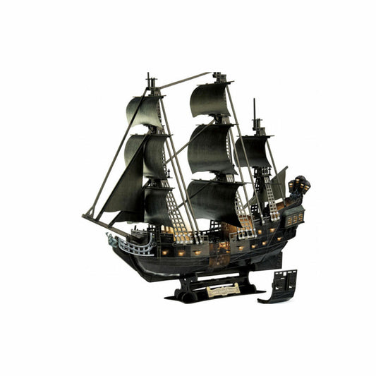 Revell 3D Puzzle Black Pearl, LED Edition, mit Beleuchtung, 293 Teile, ab 10 Jahre, 00155