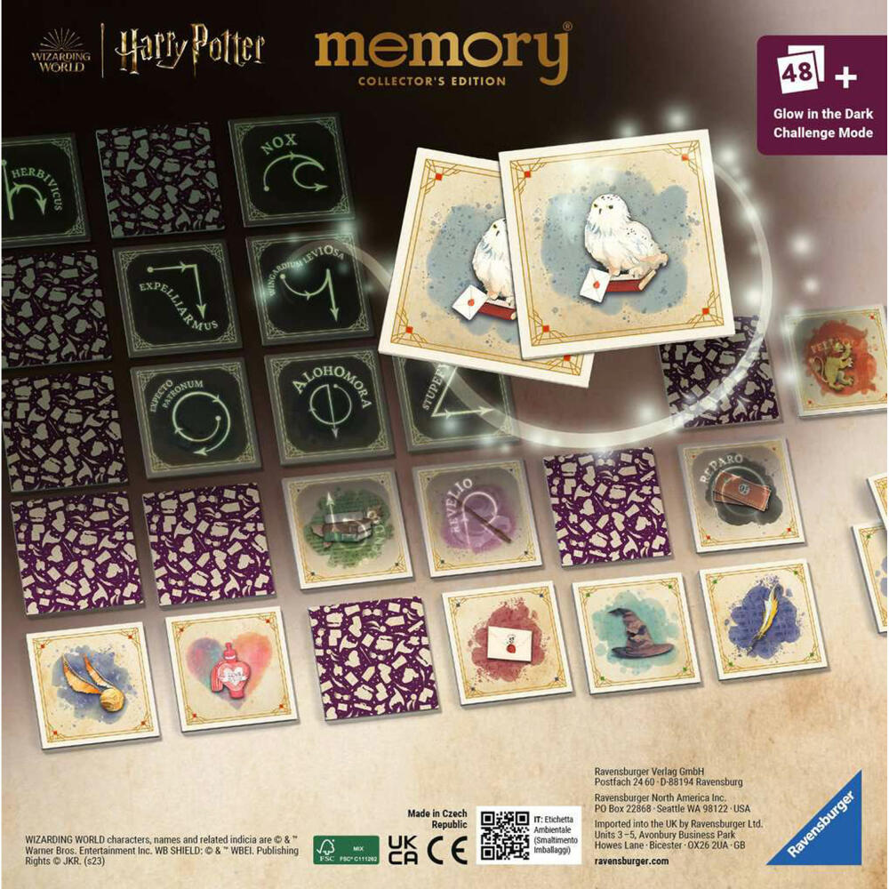 Ravensburger Collectors memory Harry Potter, Memospiel, Merkspiel, Klassiker, ab 6 Jahren, 22349