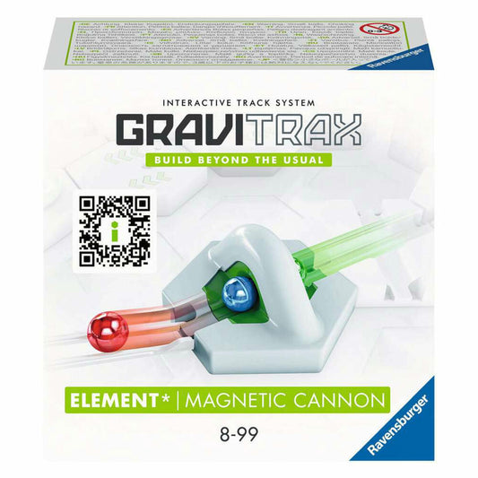 Ravensburger GraviTrax Element Magnetic cannon, Erweiterung, Interaktives Kugelbahnsystem, Kugelbahn, Zubehör, 22413