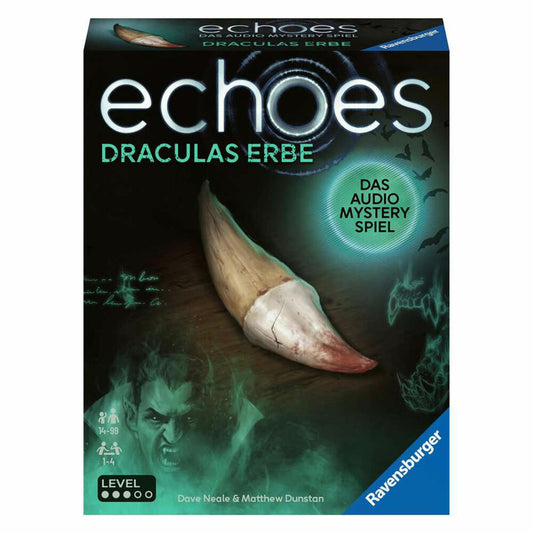 Ravensburger echoes Draculas Erbe, Kooperatives Audio Mystery Spiel, Rätselspiel, Gesellschaftsspiel, 22360