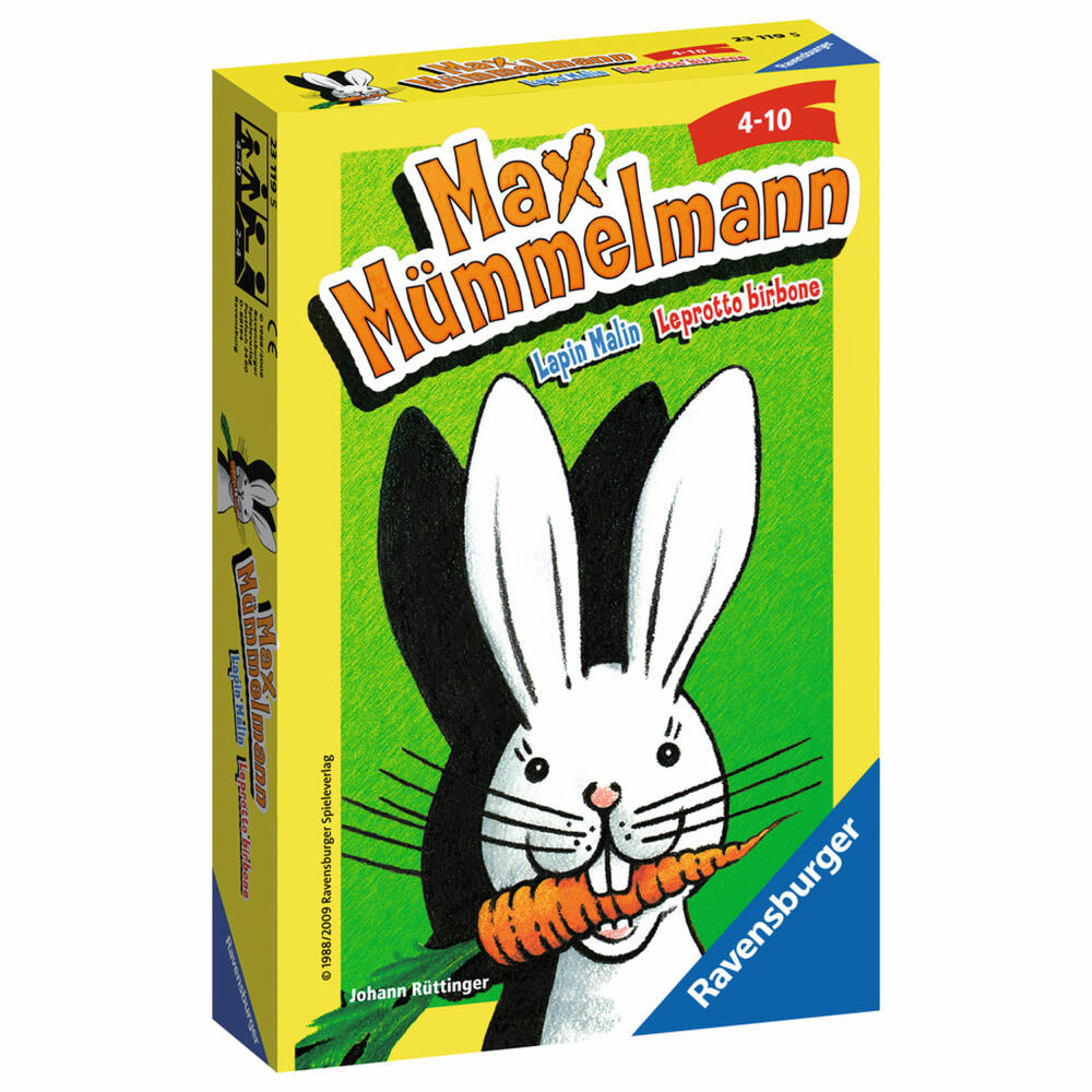 Ravensburger Mitbringspiele Max Mümmelmann, Würfelspiel, Sammelspiel, Kartenspiel, Kinderspiel, Kinder Spiel, 23119 5