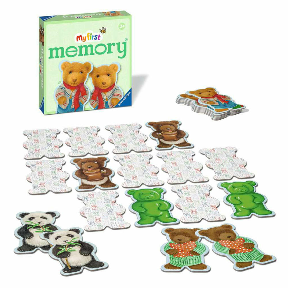 Ravensburger My first memory Teddys, Memospiel, Merkspiel, Kinderspiel, ab 2 Jahren, 22376