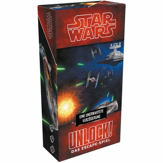 Space Cowboys Unlock! Star Wars Eine unerwartete Verzögerung Box B, Rätselspiel, Familienspiel, ab 10 Jahren, SCOD0059