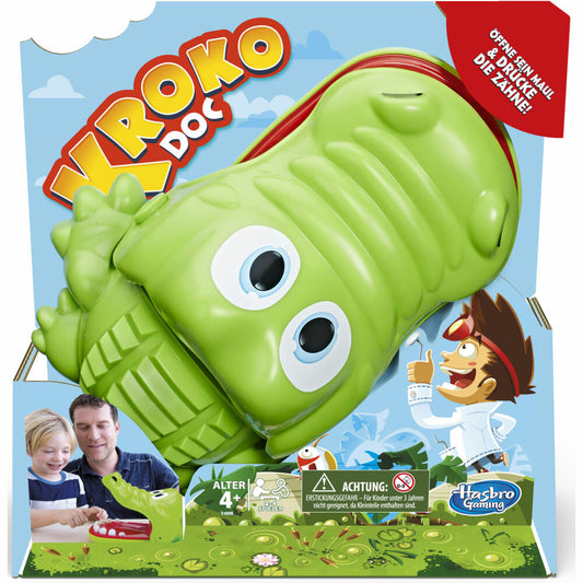 Hasbro Kroko Doc, Kinderspiel, Familienspiel, Gesellschaftsspiel, Kinder Spiel, ab 4 Jahre, E4898800