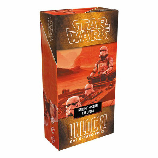 Space Cowboys Unlock! Star Wars Geheime Mission auf Jedha Box C, Rätselspiel, Familienspiel, ab 10 Jahren, SCOD0060
