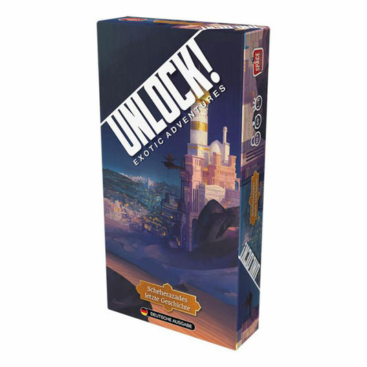 Space Cowboys Unlock! Scheherazades letzte Geschichte Box 4, Rätselspiel, Familienspiel, ab 10 Jahren, SCOD0040