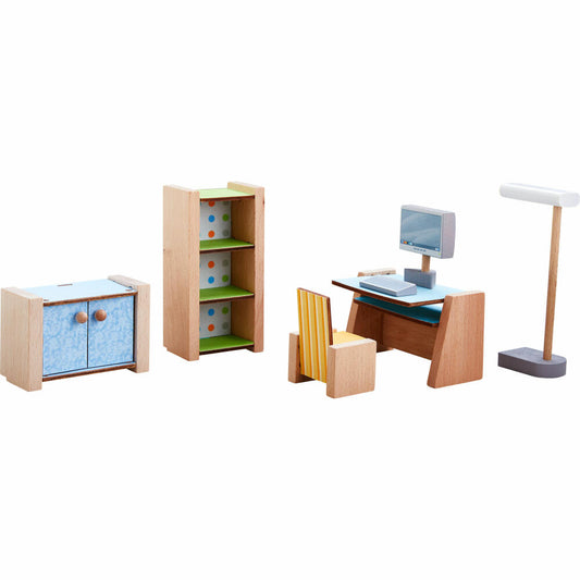 HABA Little Friends - Puppenhaus-Möbel Arbeitszimmer, Wohndeko, Holz, 306155