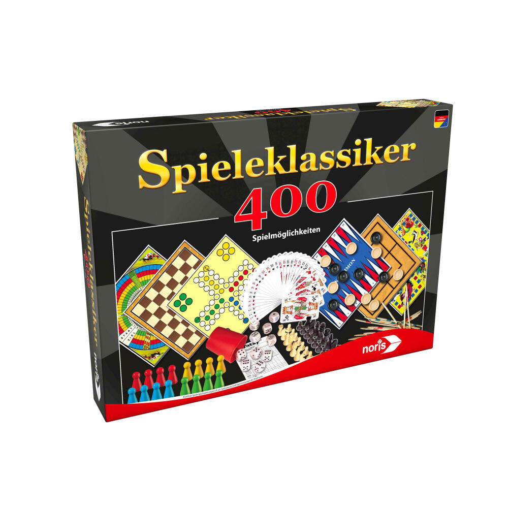 Noris Spieleklassiker, Spielesammlung, Brettspiel, Familien, Spiel, 400 Spielmöglichkeiten, 606111688