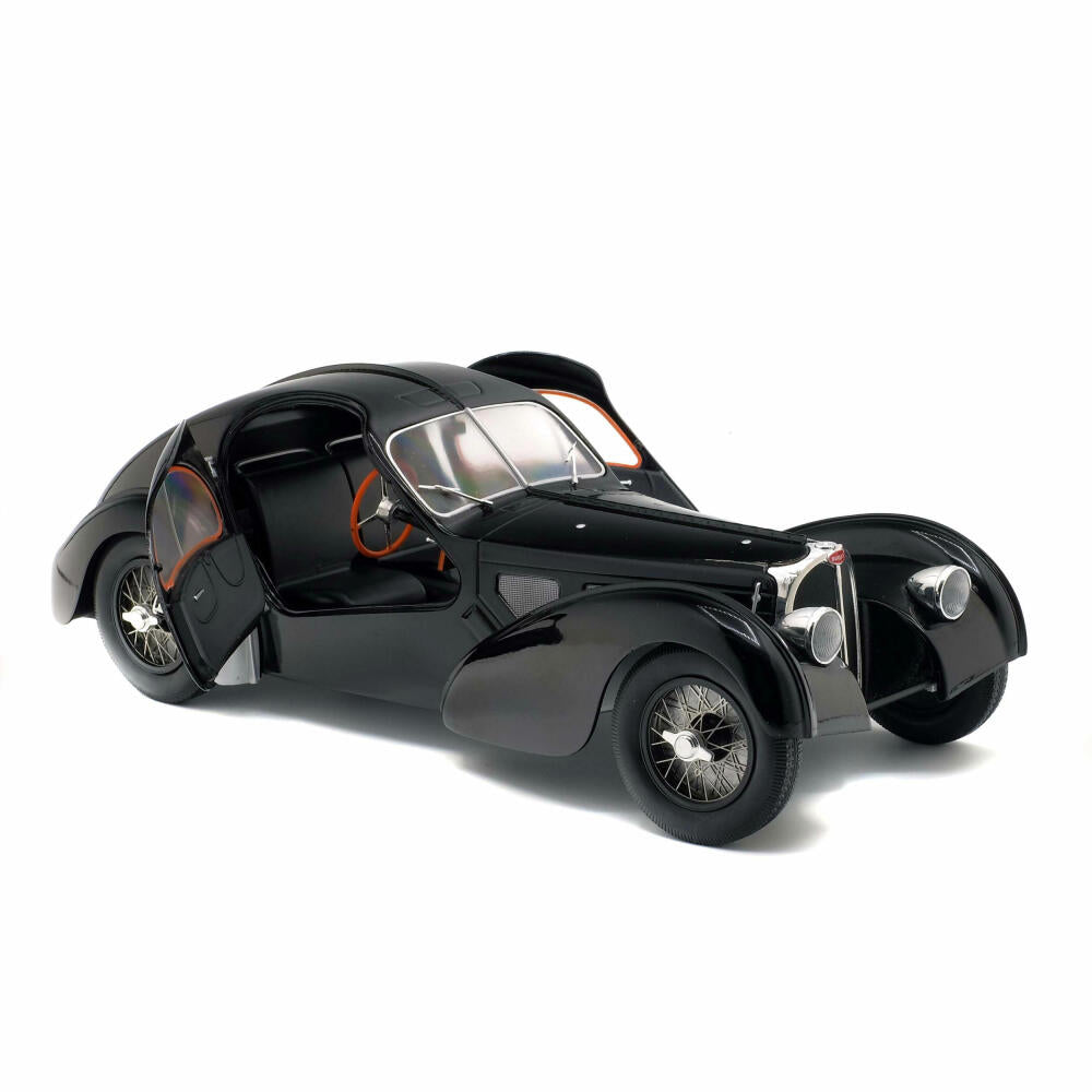 Solido Bugatti Atlantic Type 54 SC, Modellauto, Oldtimer, Auto, Miniatur, Schwarz, 1:18, 421184430