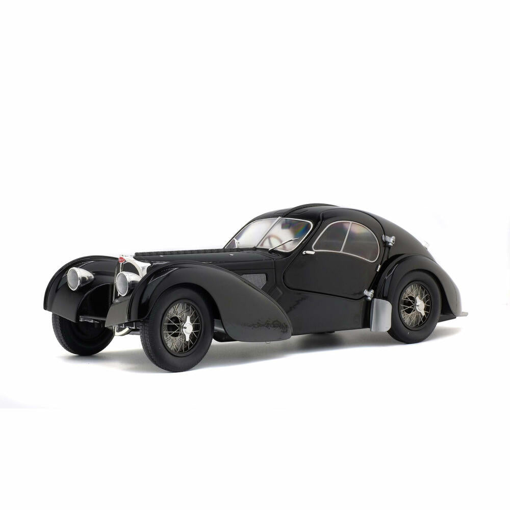 Solido Bugatti Atlantic Type 54 SC, Modellauto, Oldtimer, Auto, Miniatur, Schwarz, 1:18, 421184430