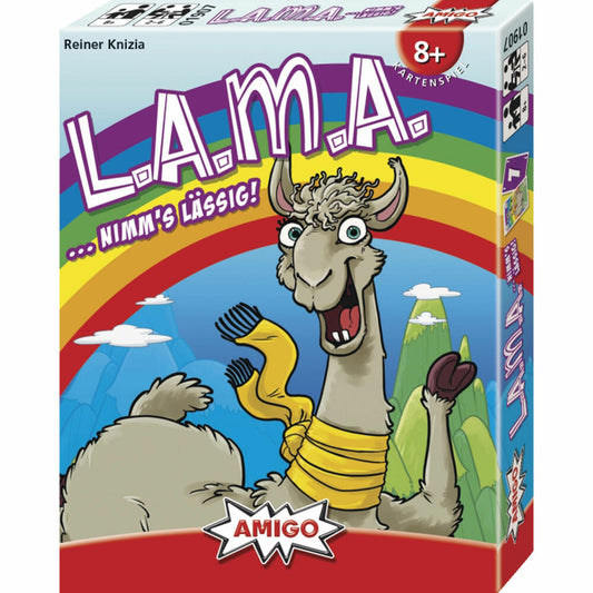 Amigo LAMA, Kartenspiel, Kinderspiel, Familienspiel, Gesellschaftsspiel, ab 8 Jahre, AM01907