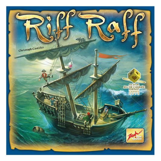 Zoch Riff Raff Geschicklichkeitsspiel, Piraten Spiel, Brettspiel, Kinderspiel, Gesellschaftsspiel, Spielzeug, 601105012