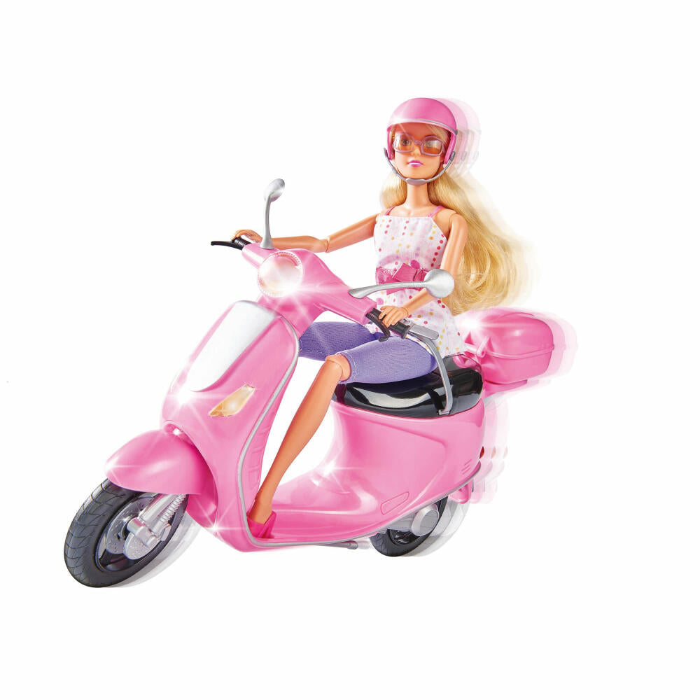 Simba Steffi Love Chic City Scooter, Roller, Mofa, mit Helmfach, Puppe, Spielzeug, 29 cm, 105730282