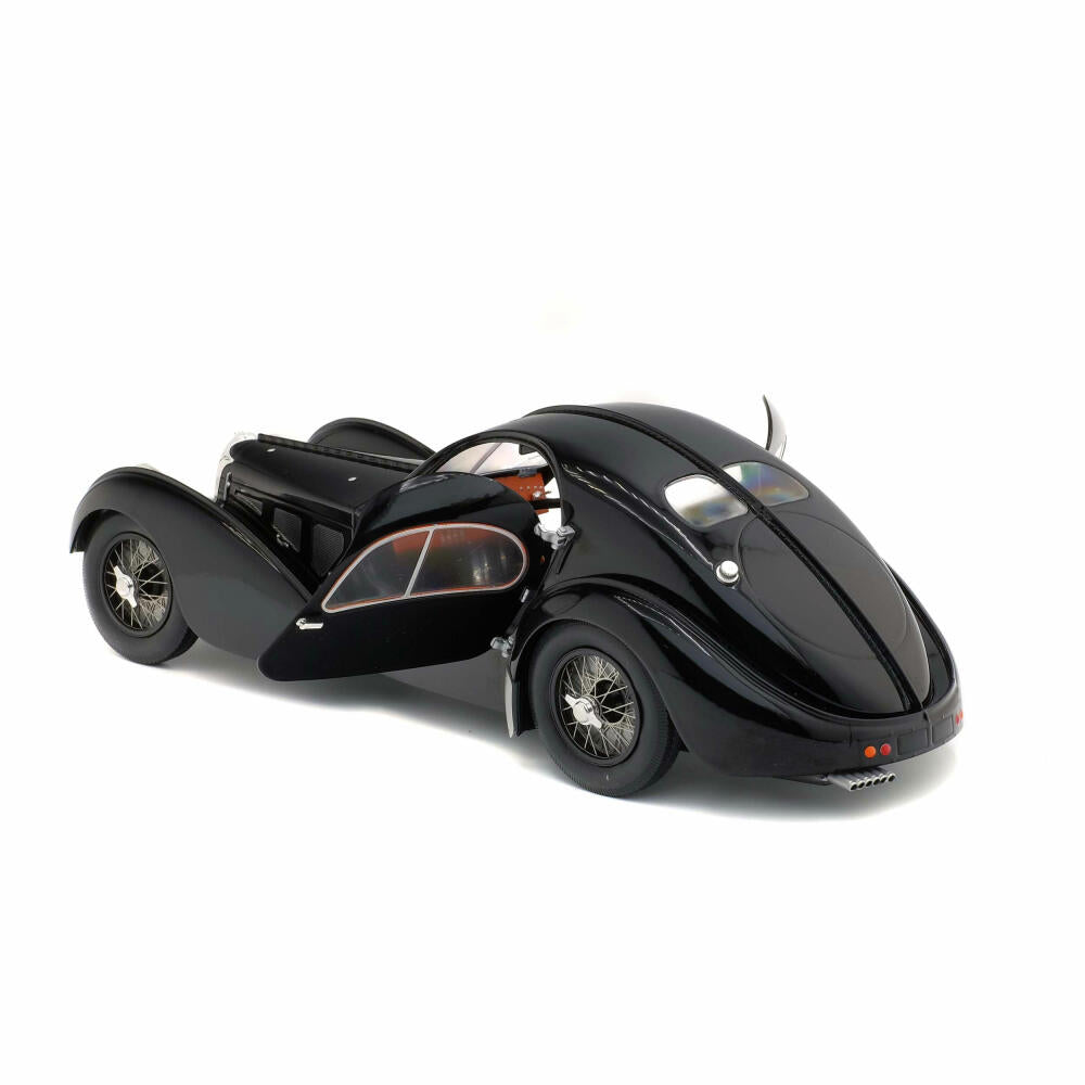 Solido Bugatti Atlantic Type 54 SC, Modellauto, Oldtimer, Auto, Miniatur, Schwarz, 1:18, 421184430