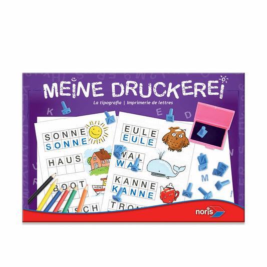 Noris Meine Druckerei, Stempelset, Stempel, Druck, Set, Kinder, Spiel, Spielzeug, 606049106