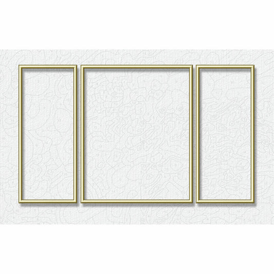 Schipper Malen nach Zahlen Alurahmen, Bilderrahmen, Triptychon, Gold, 50 x 80 cm, 3-tlg., 605140707