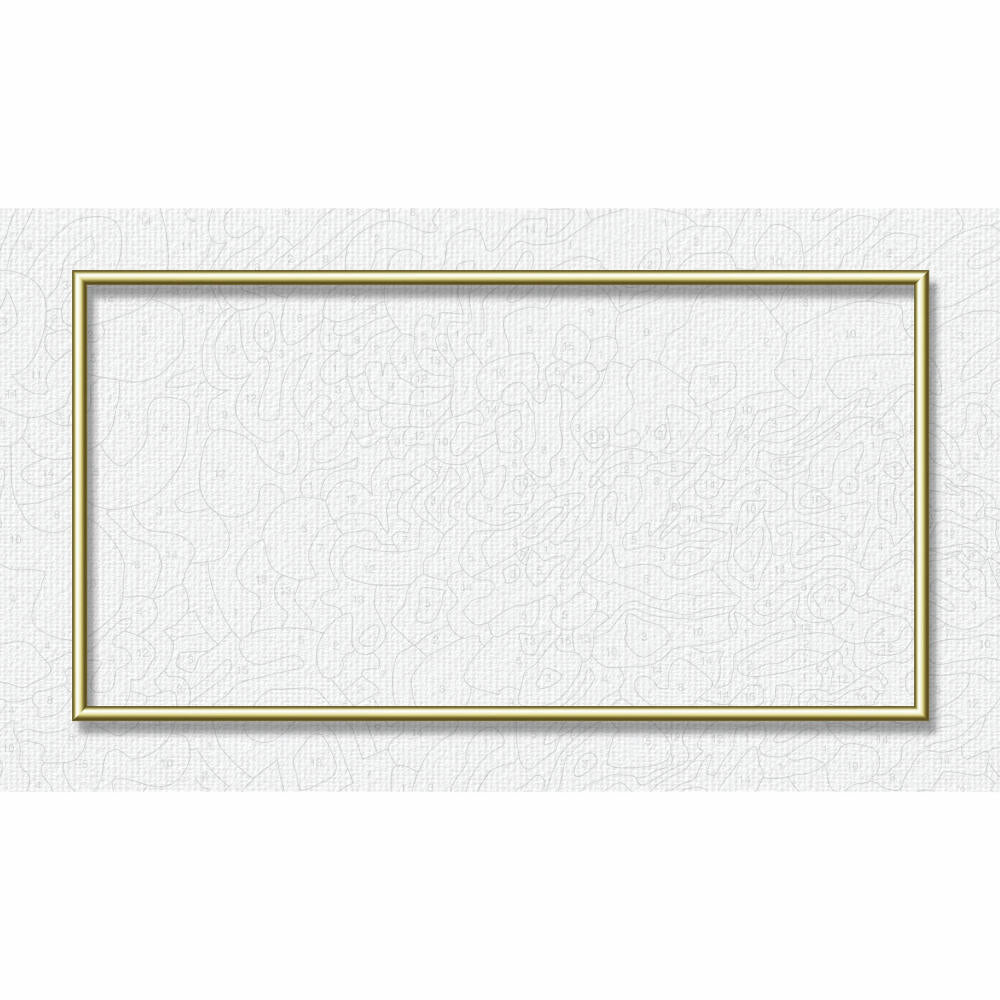 Schipper Arts & Crafts Malen nach Zahlen Alurahmen, Bilderrahmen, Gold, 40 x 80 cm, 605130708