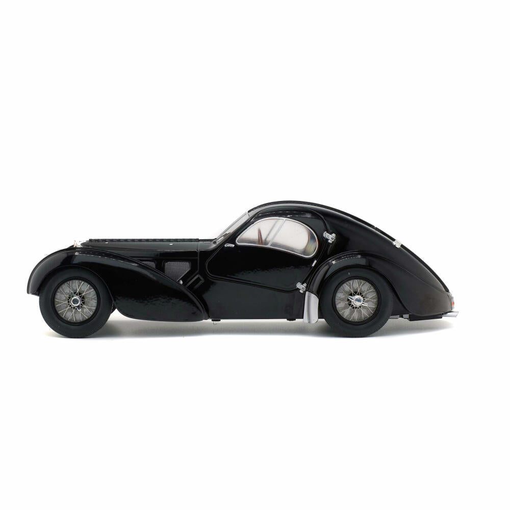 Solido Bugatti Atlantic Type 54 SC, Modellauto, Oldtimer, Auto, Miniatur, Schwarz, 1:18, 421184430