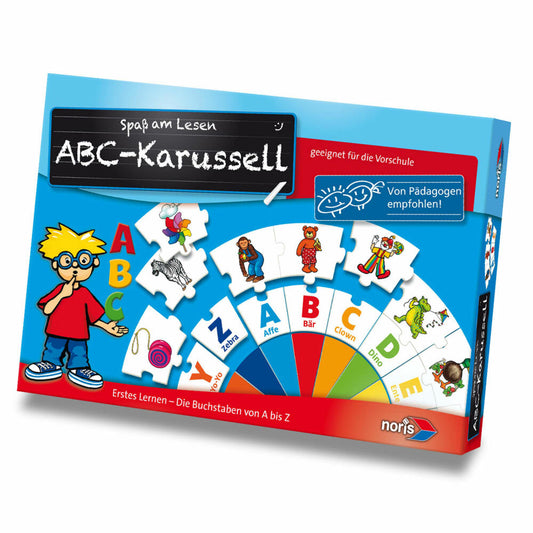 Noris ABC-Karussell, Lernspiel, Kartenspiel, Buchstaben, Sprache, Deutsch, Kinder, Spiel, 606076151