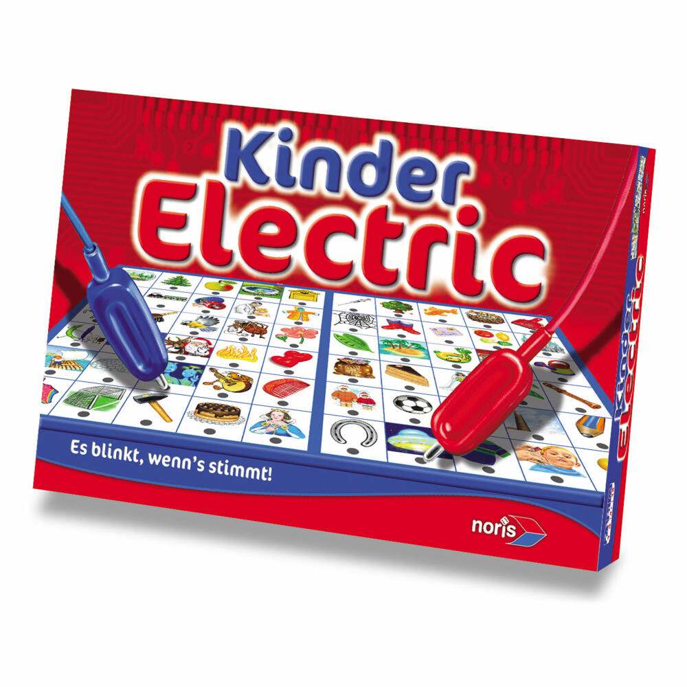 Noris Kinder Electric, Kartenspiel, Brettspiel, Spielbrett, Gesellschaftsspiel, Kunststoff, 606013702