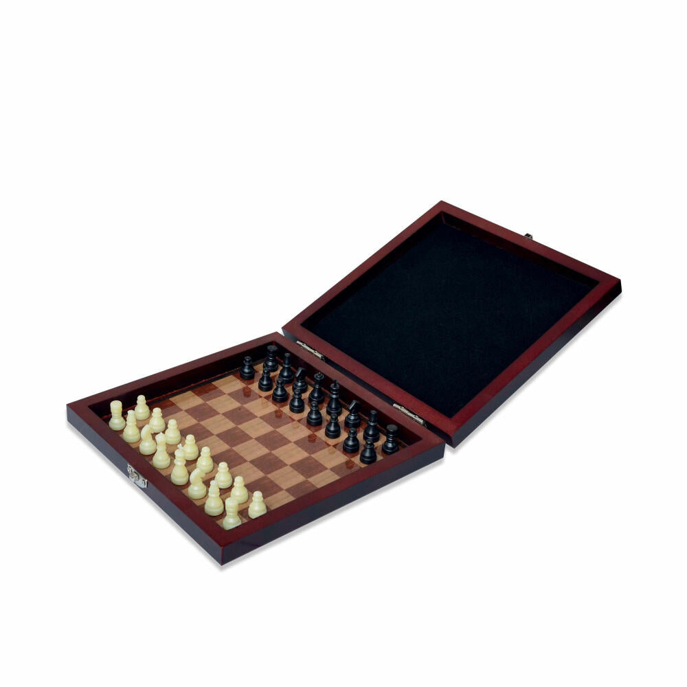 Noris Deluxe Reisespiel Schach, Strategiespiel, Brettspiel, Familien, Kinder, Spiel, 606108005